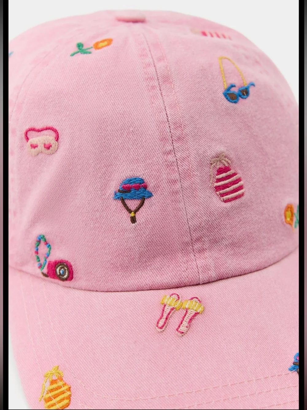 Zara 100% cotton embroidery cap , adjustable